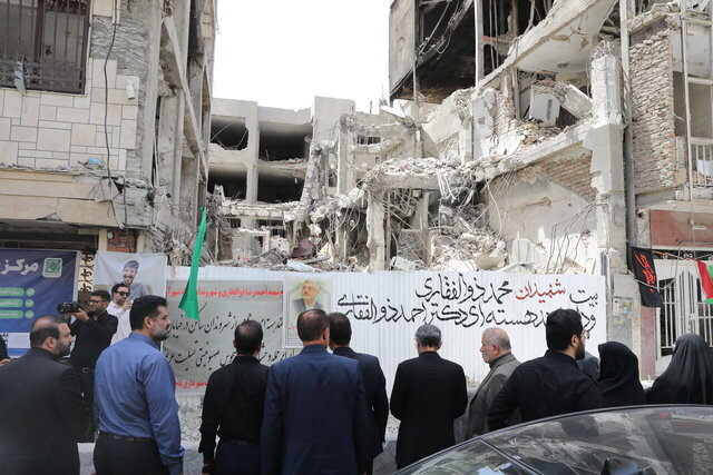 بازدید کمیسیون عمران از وضعیت ساختمان‌های آسیب‌دیده در اثر حملات رژیم صهیونیستی