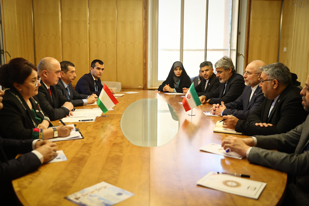 قالیباف در ژنو با رئیس مجلس تاجیکستان دیدار کرد / تأکید بر توسعه روابط ایران و تاجیکستان